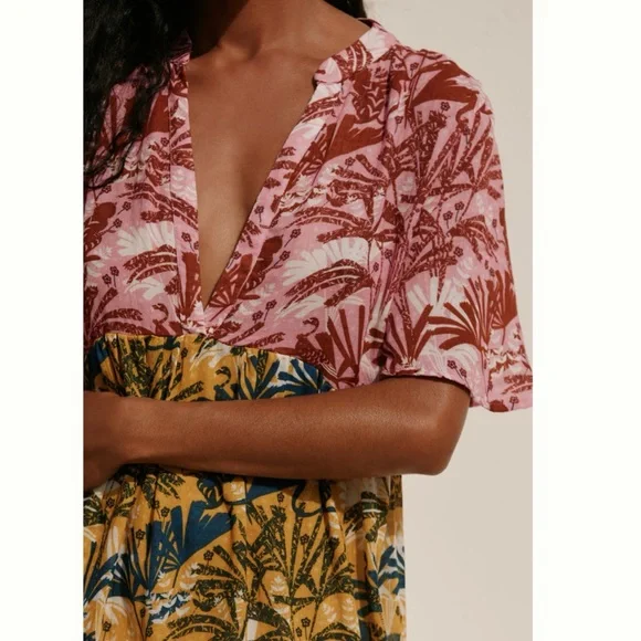 NWT Anthropologie The Kallie Flowy Relaxed Fit Maxi Dress, M - Picture 3 of 10